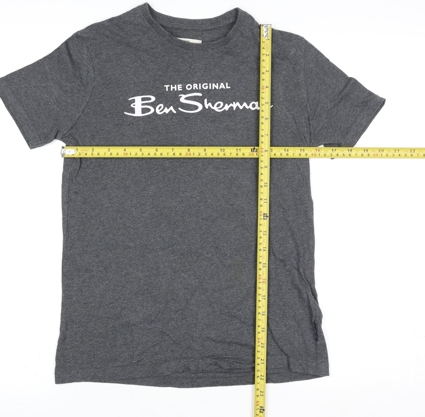 Boys UK Size 10-11 Years Ben Sherman Grey Basic T-Shirt