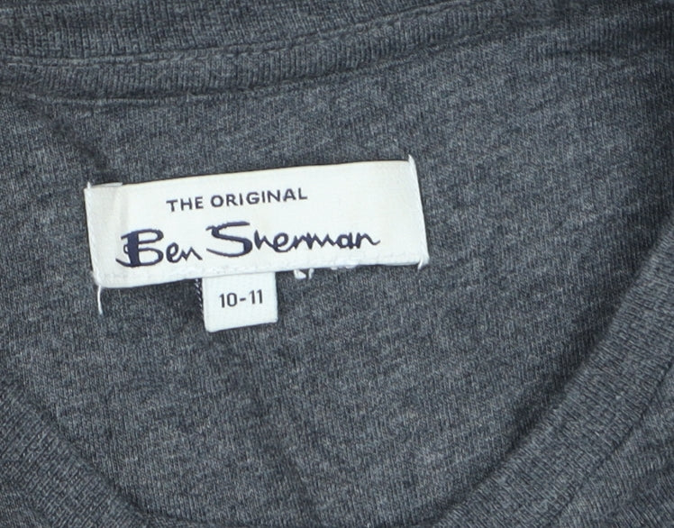Boys UK Size 10-11 Years Ben Sherman Grey Basic T-Shirt