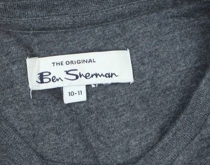 Boys UK Size 10-11 Years Ben Sherman Grey Basic T-Shirt