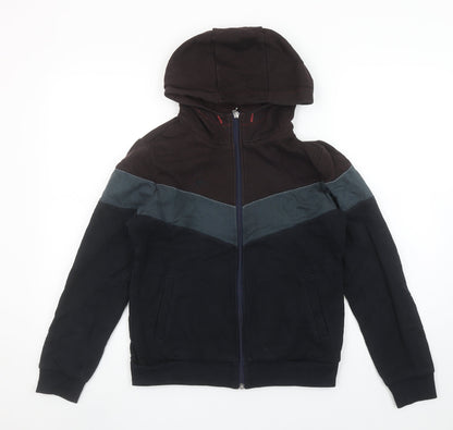 Le Coq Sportif Boys Multicoloured Full Zip Hoodie L Cotton Fleece