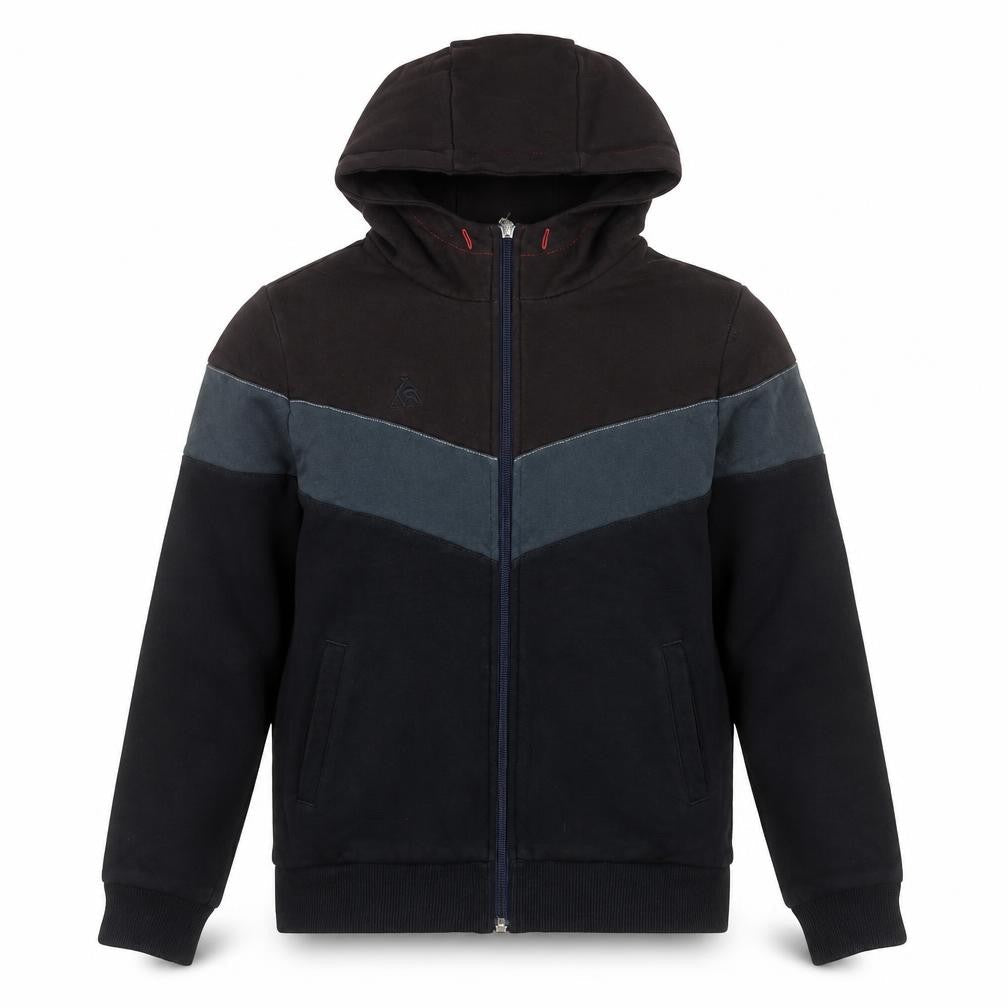 Le Coq Sportif Boys Multicoloured Full Zip Hoodie L Cotton Fleece