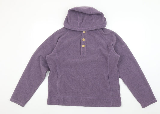 Berghaus Women’s Purple Fleece Hoodie Size 16 Henley Pullover