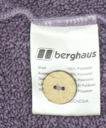 Berghaus Women’s Purple Fleece Hoodie Size 16 Henley Pullover
