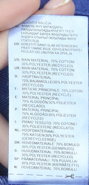 Adidas Women’s Blue Tie-Dye Crew Neck Pullover Sweatshirt Size 8