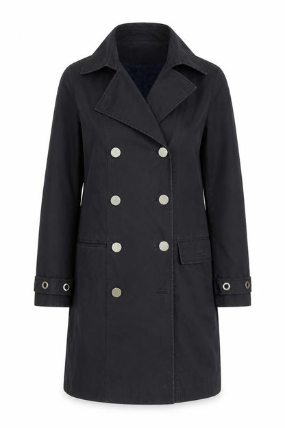 Womens UK Size S Reiss Black Trench Coat