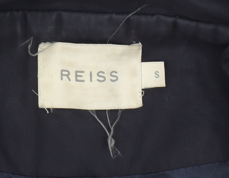 Womens UK Size S Reiss Black Trench Coat