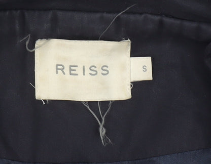Womens UK Size S Reiss Black Trench Coat