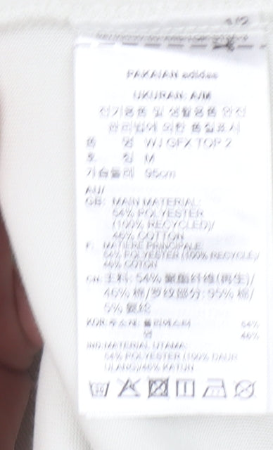 adidas Men Beige Graphic Pullover Sweatshirt M Regular Fit