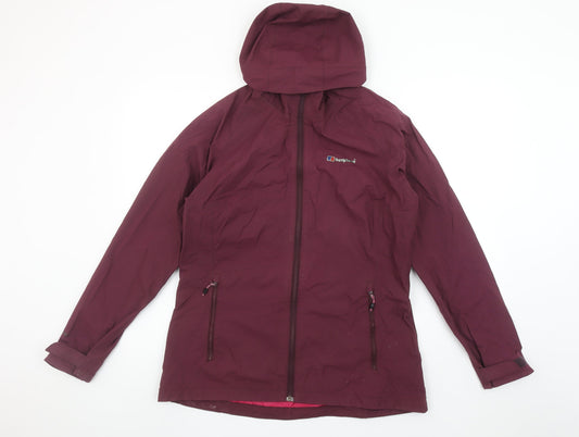 Berghaus Women’s Purple Waterproof Hooded Rain Jacket UK 14
