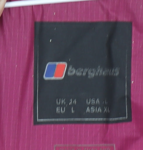 Berghaus Women’s Purple Waterproof Hooded Rain Jacket UK 14