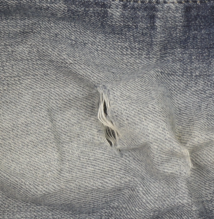 Carhartt Men’s Blue Straight Fit 32x34 Distressed Denim Jeans