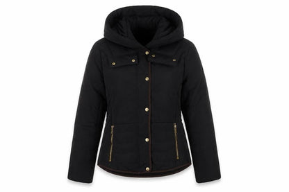 Womens UK Size 8 H&M Black Puffer Jacket