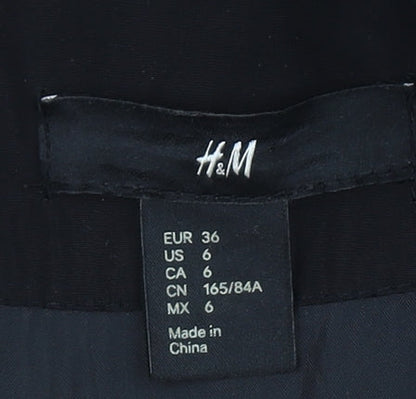 Womens UK Size 8 H&M Black Puffer Jacket