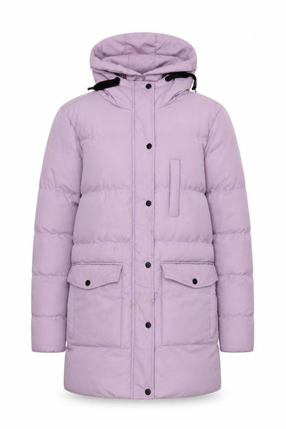 Womens UK Size XS Brave Soul Purple Puffer Jacket