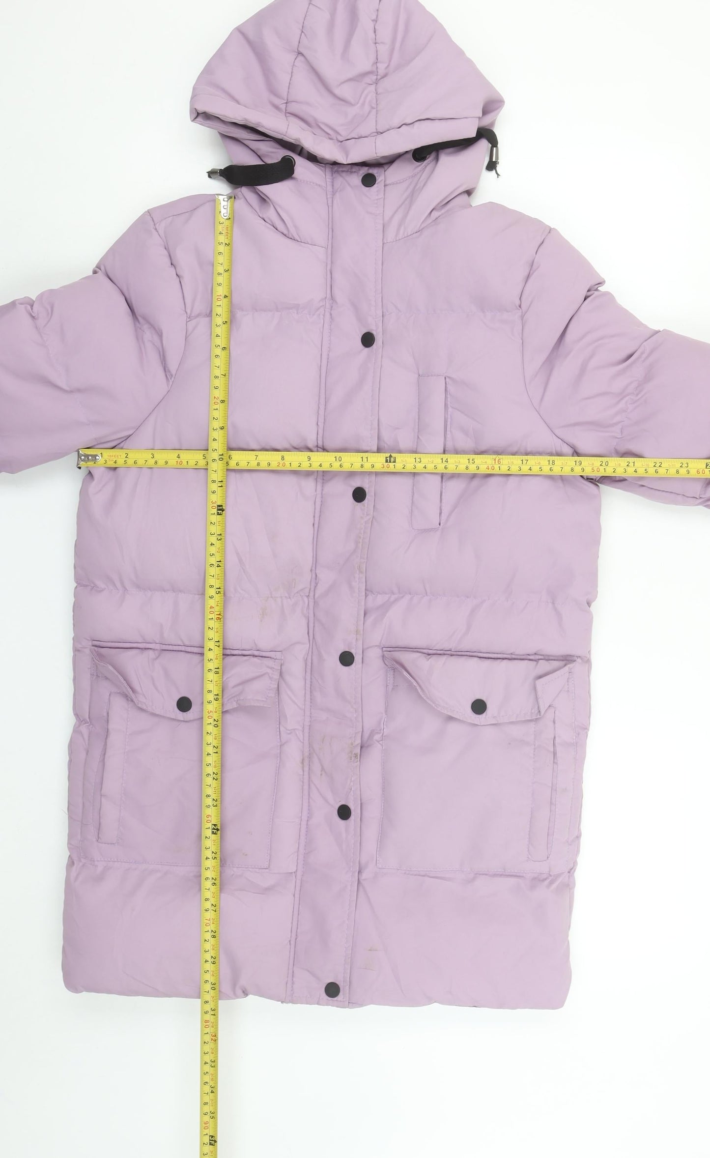 Womens UK Size XS Brave Soul Purple Puffer Jacket