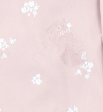 Marks and Spencer Girls Pink Floral Hooded Waterproof Rain Coat 18-24 Months