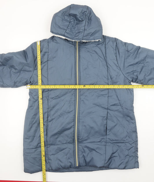 Womens UK Size M nathalie andersen Blue Puffer Jacket