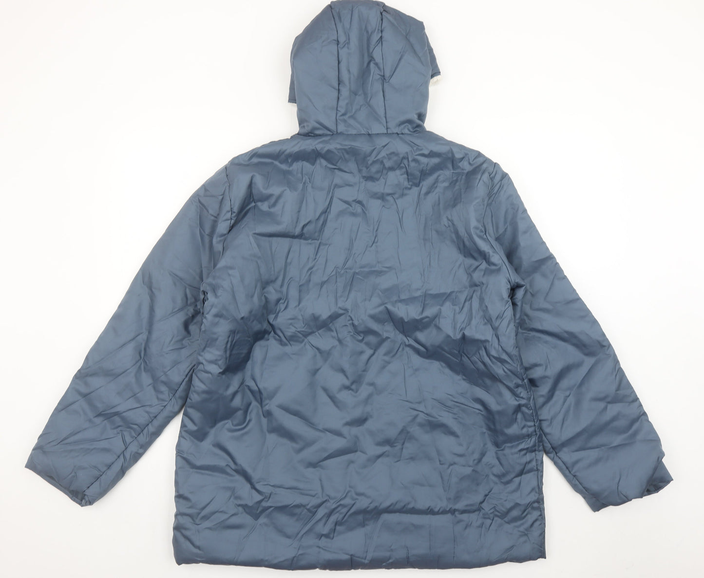 Womens UK Size M nathalie andersen Blue Puffer Jacket