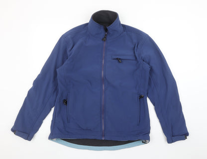 Crane Sports Women's Blue Softshell Jacket Size L 16-18 Windproof