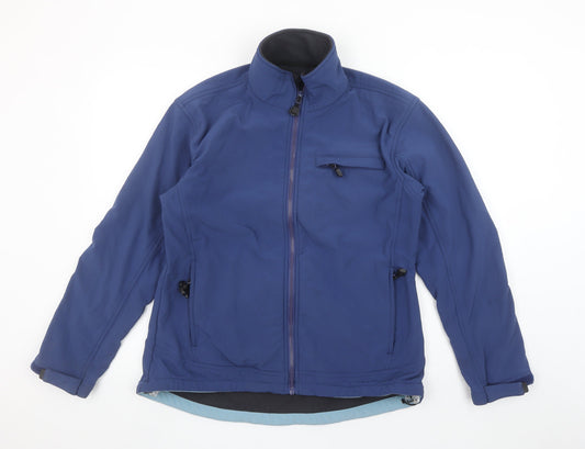 Crane Sports Women's Blue Softshell Jacket Size L 16-18 Windproof
