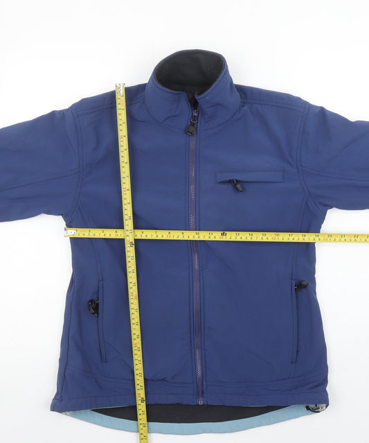 Crane Sports Women's Blue Softshell Jacket Size L 16-18 Windproof
