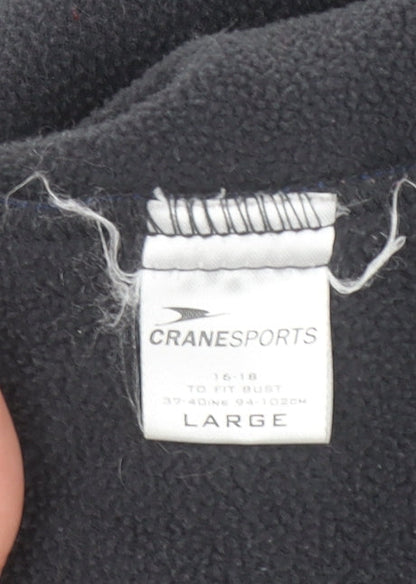 Crane Sports Women's Blue Softshell Jacket Size L 16-18 Windproof