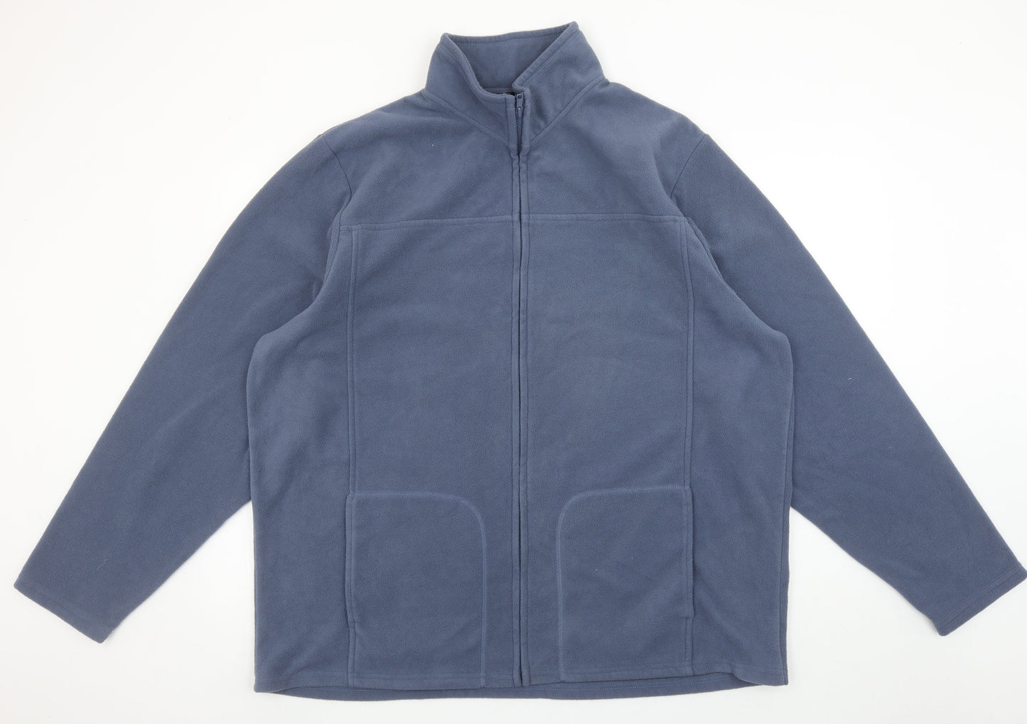 George Men’s Blue 2XL Fleece Full Zip Jacket