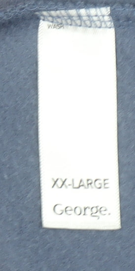 George Men’s Blue 2XL Fleece Full Zip Jacket