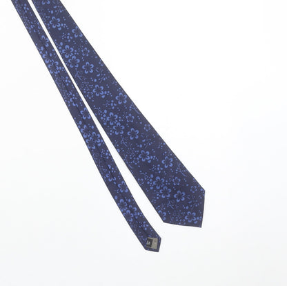 Thomas Nash Men's Blue Floral 100% Silk Designer Tie One Size