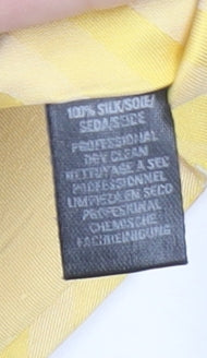 Marks and Spencer Men's Yellow Striped Silk Tie Classic Style 176