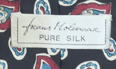 Frances Helleman Men's Black Paisley Pure Silk Tie - One Size