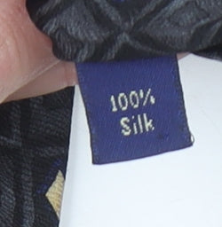 Debenhams Men’s Black Geometric Designer Silk Tie One Size