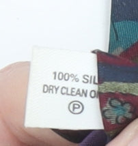 Ambiance Men's Multicoloured Paisley 100% Silk Slim Tie One Size