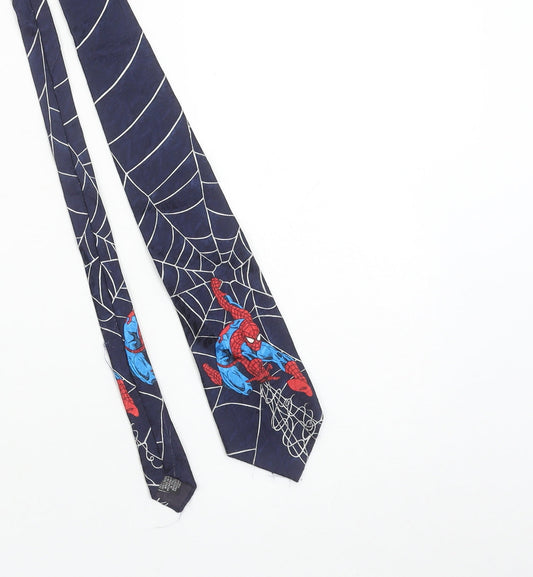 Marvel Comics Spiderman Blue Silk Tie Men’s Designer Patterned 176