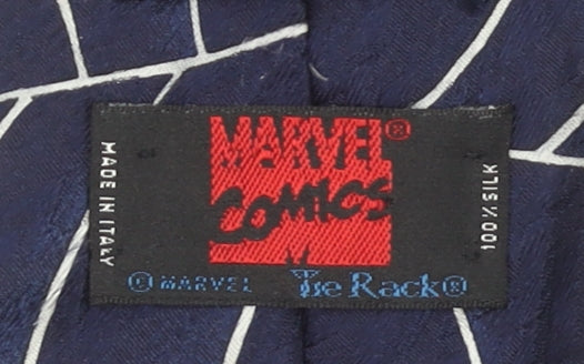 Marvel Comics Spiderman Blue Silk Tie Men’s Designer Patterned 176