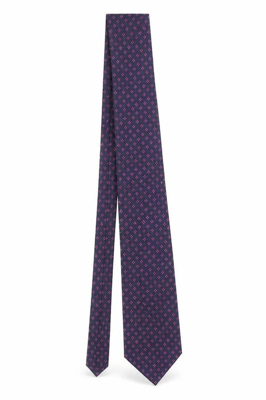 Classics Alders Men's Blue Geometric 100% Silk Tie