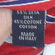 H. Frogg Red Striped Silk Blend Tie Men’s One Size Classic Jermyn St London