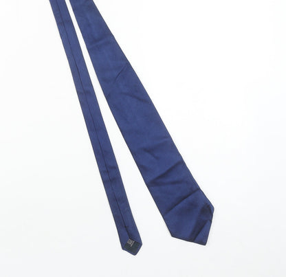 Boggi Men Blue Striped Silk Tie Made in Italy