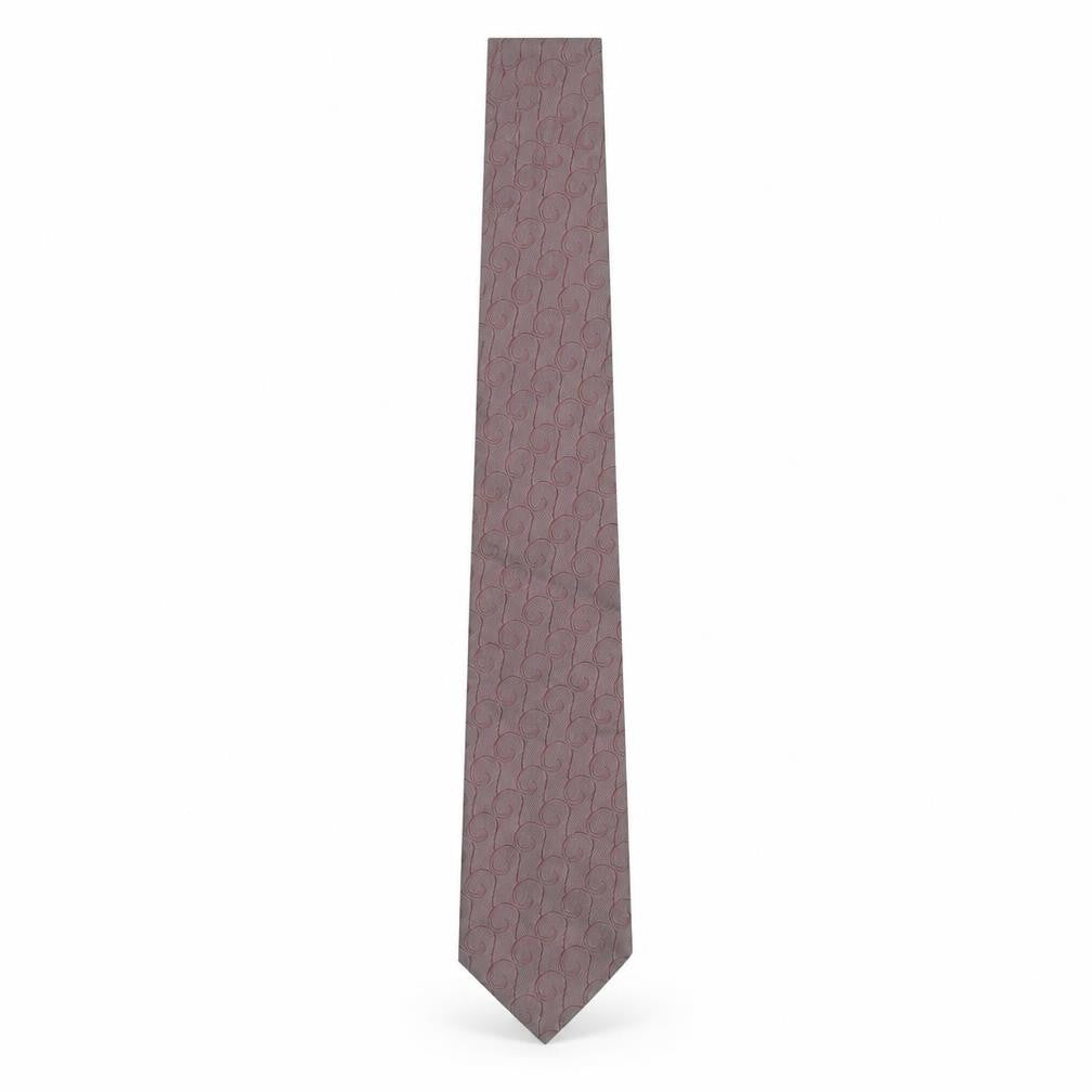 Mens Silk House London Brown Geometric 100% Silk Slim Tie