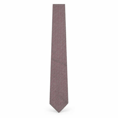 Mens Silk House London Brown Geometric 100% Silk Slim Tie