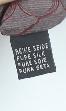 Silk House London Men’s Brown Geometric Slim Silk Tie One Size