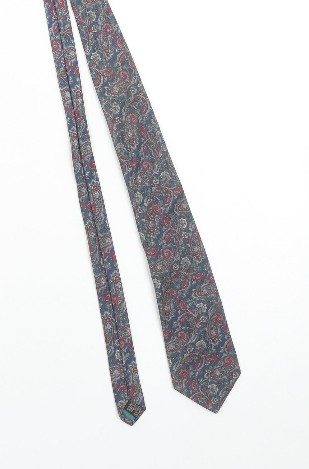 Carlo Colombo Men's Blue Paisley 100% Silk Italian Tie