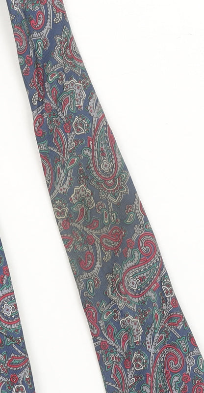 Carlo Colombo Men's Blue Paisley 100% Silk Italian Tie