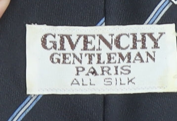 Givenchy Men’s Black Silk Designer Geometric Tie One Size