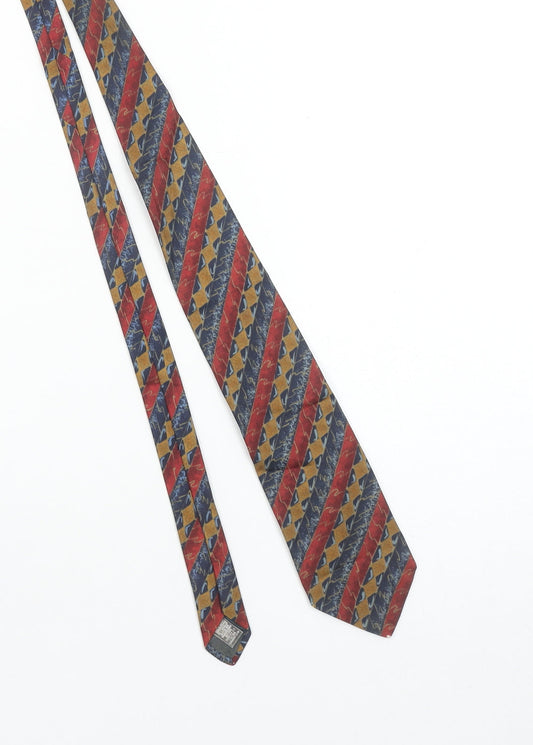 Marks and Spencer St Michael Men's Multicoloured Striped Silk Tie 2 Piece Set
