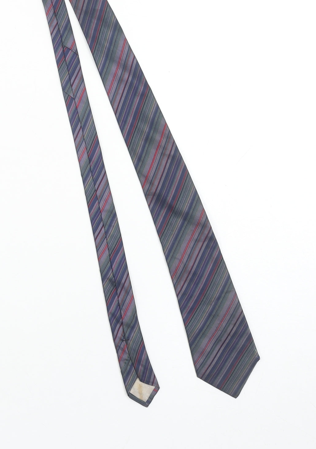 Francesco Smalto Paris Men's Blue Striped Silk Designer Tie