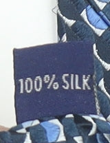 Jeff Banks Men's Blue Geometric Silk Designer Tie One Size