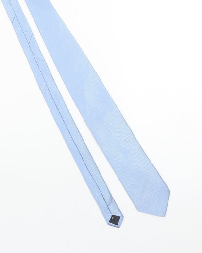 The Savile Row Company Men’s Blue Silk Striped Designer Tie