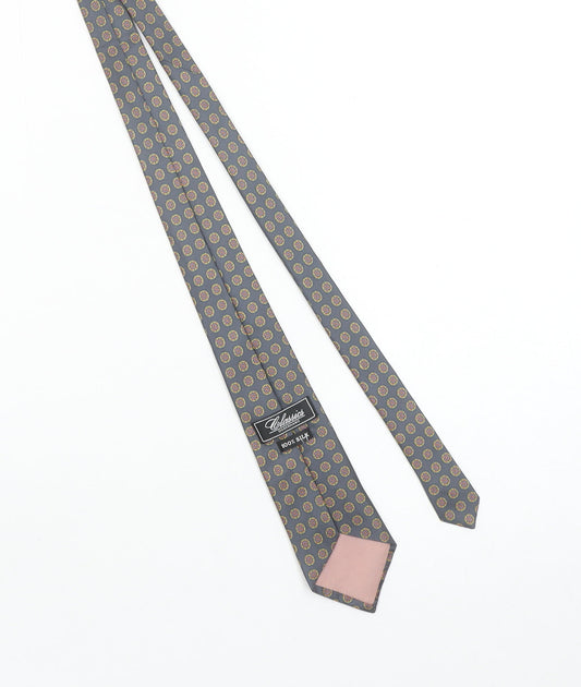 Debenhams Classics Men's Grey Silk Floral Pattern Tie