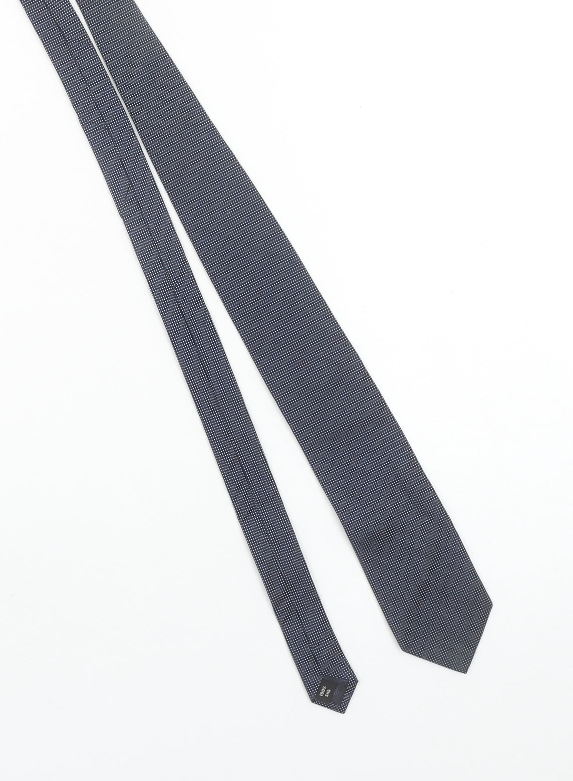 The Savile Row Company Men’s Blue Geometric 100% Silk Slim Tie